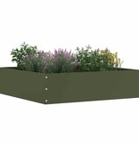 VidaXL Tuinrand 6 pcs Olijf Groen 50 x 50 x 13 cm Staal