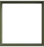 VidaXL Tuinrand Olijfgroen 50 x 50 x 13 cm Staal