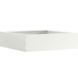 VidaXL Tuinrand 6 pcs Wit 50 x 50 x 13 cm Staal