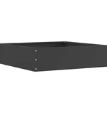 VidaXL Tuinrand 6 pcs Zwart 50 x 50 x 13 cm Staal