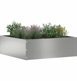 VidaXL Tuinrand Zilver 40 x 40 x 13 cm Gegalvaniseerd staal