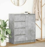 VidaXL Dressoir met lades 71x35x84 cm spaanplaat betongrijs