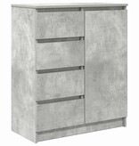 VidaXL Dressoir met lades 71x35x84 cm spaanplaat betongrijs