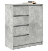 VidaXL Dressoir met lades 71x35x84 cm spaanplaat betongrijs
