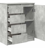VidaXL Dressoir met lades 71x35x84 cm spaanplaat betongrijs