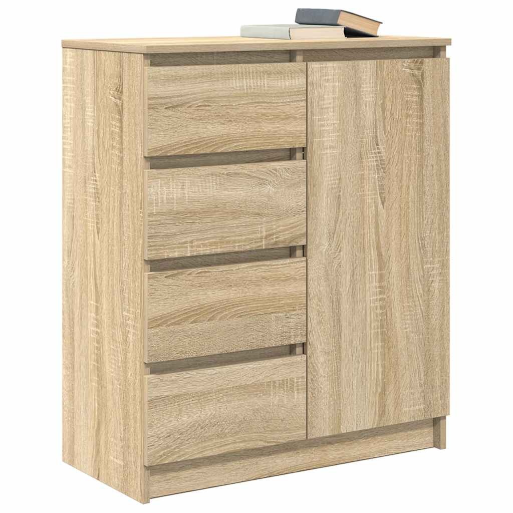 VidaXL Dressoir met lades 71x35x84 cm spaanplaat sonoma eikenkleurig