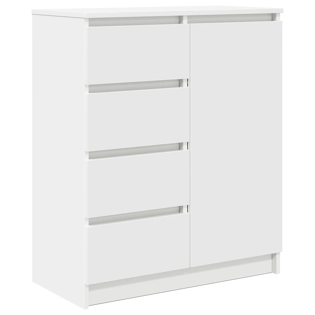 VidaXL Dressoir met lades 71x35x84 cm spaanplaat wit