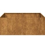 VidaXL Plantenbak roestig 80x80x30 cm weervast staal