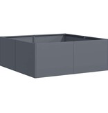 VidaXL Plantenbak 80x80x30 cm staal antracietkleurig