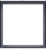 VidaXL Plantenbak 80x80x30 cm staal antracietkleurig