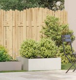 VidaXL Plantenbak 80x80x30 cm staal wit