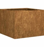 VidaXL Plantenbak roestig 40x40x30 cm weervast staal