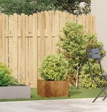 VidaXL Plantenbak roestig 40x40x30 cm weervast staal
