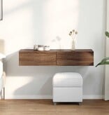 VidaXL Wandschap met lades 100x36x19cm bewerkt hout bruin eikenkleurig