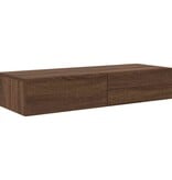 VidaXL Wandschap met lades 100x36x19cm bewerkt hout bruin eikenkleurig