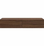 VidaXL Wandschap met lades 100x36x19cm bewerkt hout bruin eikenkleurig