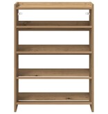 VidaXL Schoenenrek 60x25x81 cm bewerkt hout artisanaal eikenkleur