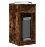 VidaXL Computertorenstandaard met lade 35x45x77 cm gerookt eikenkleur