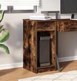 VidaXL Computertorenstandaard met lade 35x45x77 cm gerookt eikenkleur