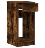 VidaXL Computertorenstandaard met lade 35x45x77 cm gerookt eikenkleur