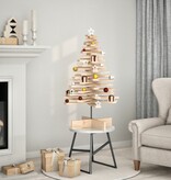 VidaXL Kerstdecoratie kerstboom 100 cm massief grenenhout