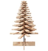 VidaXL Kerstdecoratie kerstboom 100 cm massief grenenhout