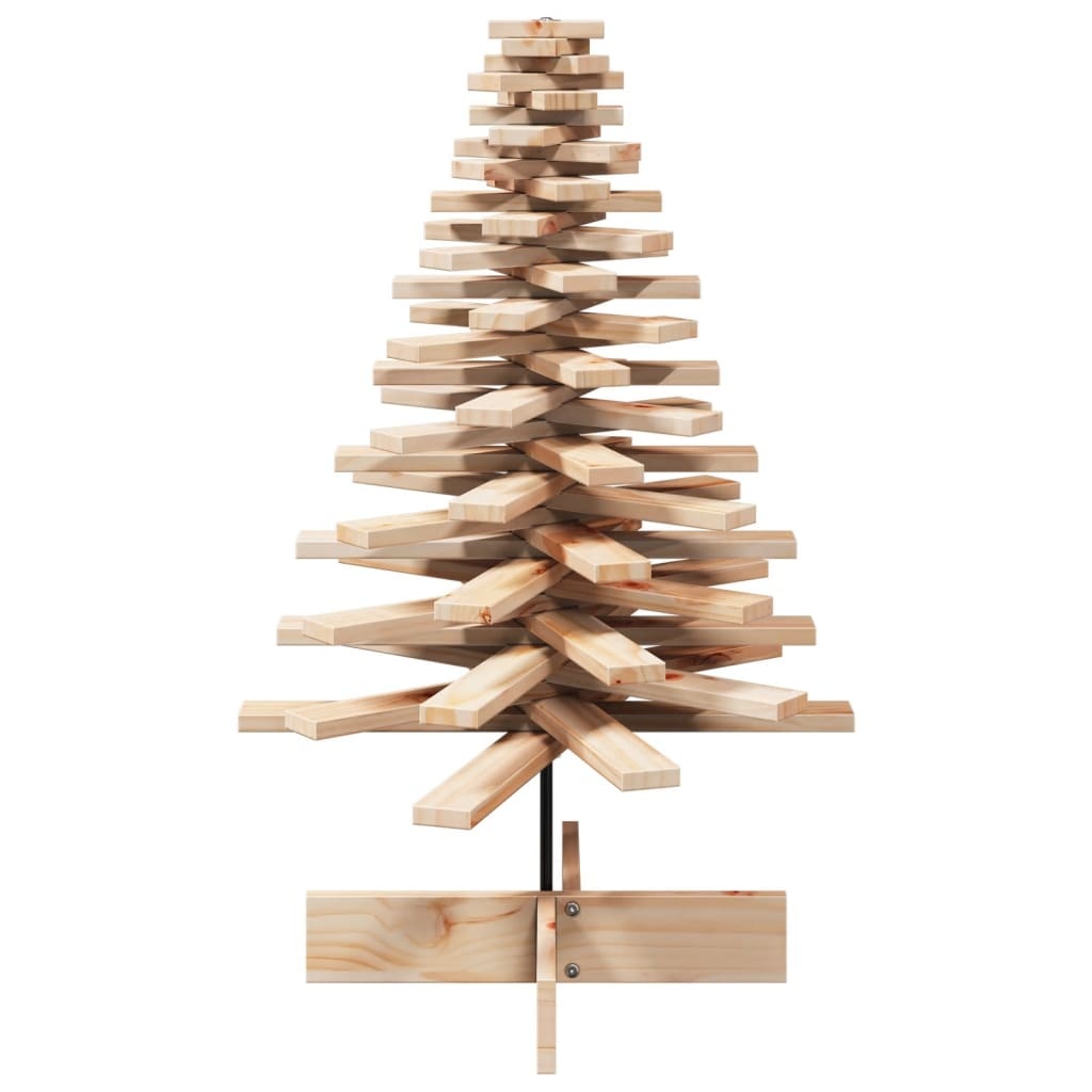 VidaXL Kerstdecoratie kerstboom 100 cm massief grenenhout