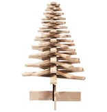 VidaXL Kerstdecoratie kerstboom 100 cm massief grenenhout