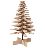 VidaXL Kerstdecoratie kerstboom 100 cm massief grenenhout