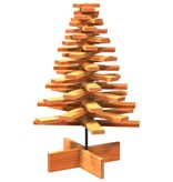 VidaXL Kerstdecoratie kerstboom 80 cm massief grenenhout wasbruin