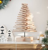 VidaXL Kerstdecoratie kerstboom 80 cm massief grenenhout