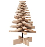 VidaXL Kerstdecoratie kerstboom 80 cm massief grenenhout