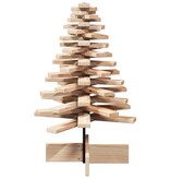VidaXL Kerstdecoratie kerstboom 80 cm massief grenenhout