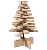 VidaXL Kerstdecoratie kerstboom 60 cm massief grenenhout