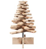 VidaXL Kerstdecoratie kerstboom 60 cm massief grenenhout
