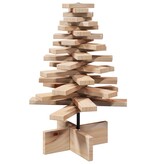 VidaXL Kerstdecoratie kerstboom 60 cm massief grenenhout