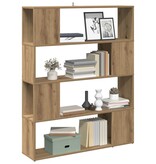 VidaXL Boekenkast/kamerscherm 100x24x124,5 cm artisanaal eikenkleur