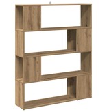 VidaXL Boekenkast/kamerscherm 100x24x124,5 cm artisanaal eikenkleur