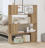 VidaXL Boekenkast/kamerscherm 100x24x124,5 cm artisanaal eikenkleur