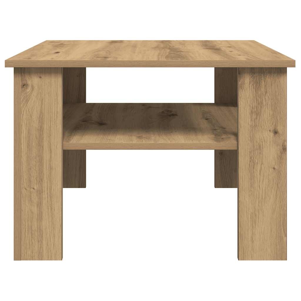 VidaXL Salontafel 60x60x42 cm bewerkt hout artisanaal eikenkleur