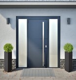 VidaXL Plantenbakken 2 st driehoek 30x26x75 cm staal zwart