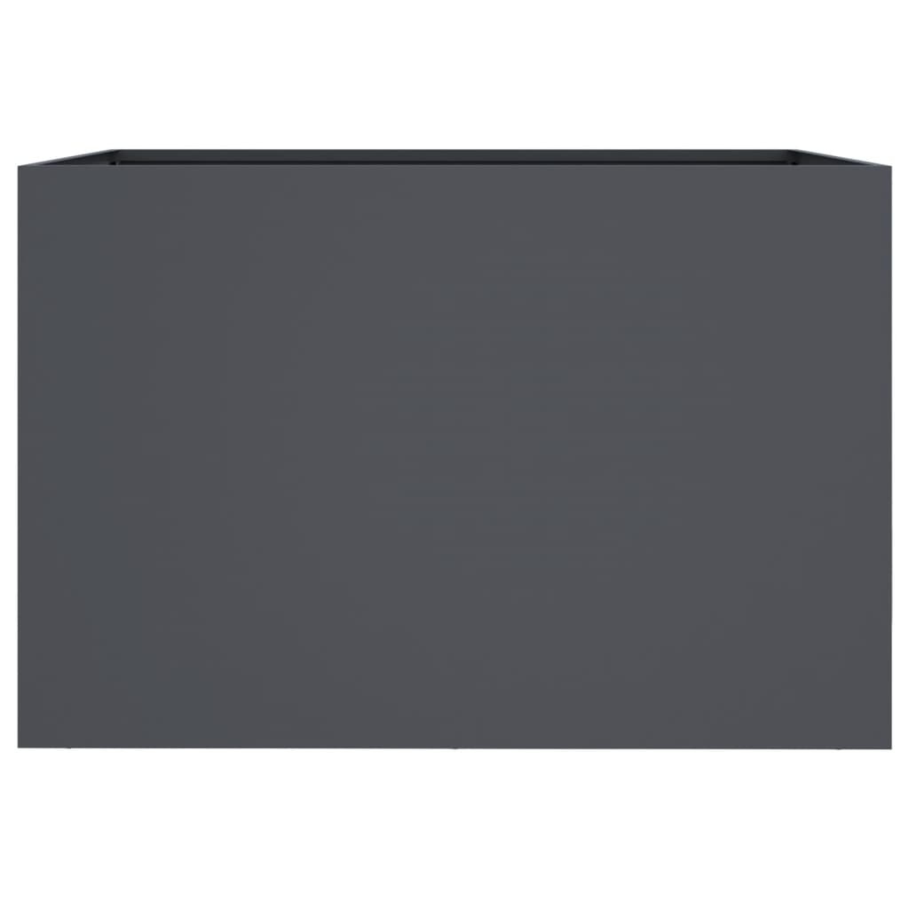 VidaXL Plantenbak 62x47x46 cm staal antracietkleurig