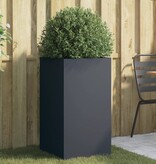 VidaXL Plantenbak 42x38x75 cm staal antracietkleurig