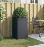 VidaXL Plantenbak 42x38x75 cm staal antracietkleurig