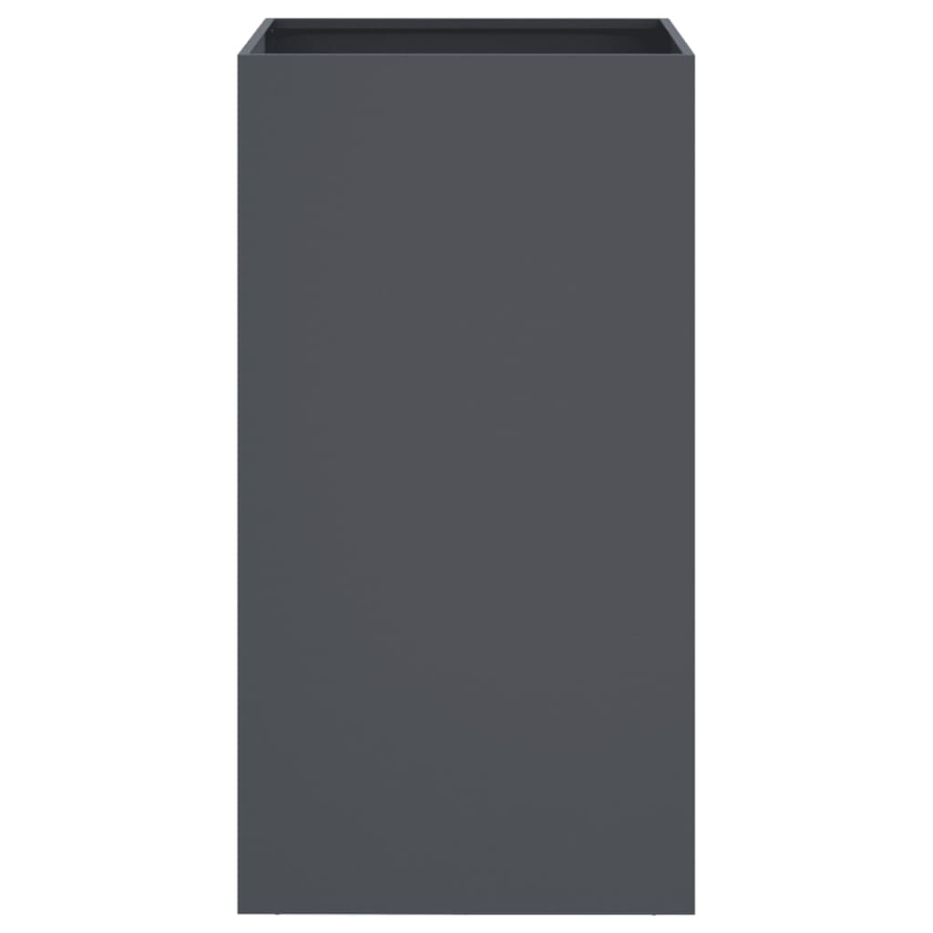 VidaXL Plantenbak 42x38x75 cm staal antracietkleurig