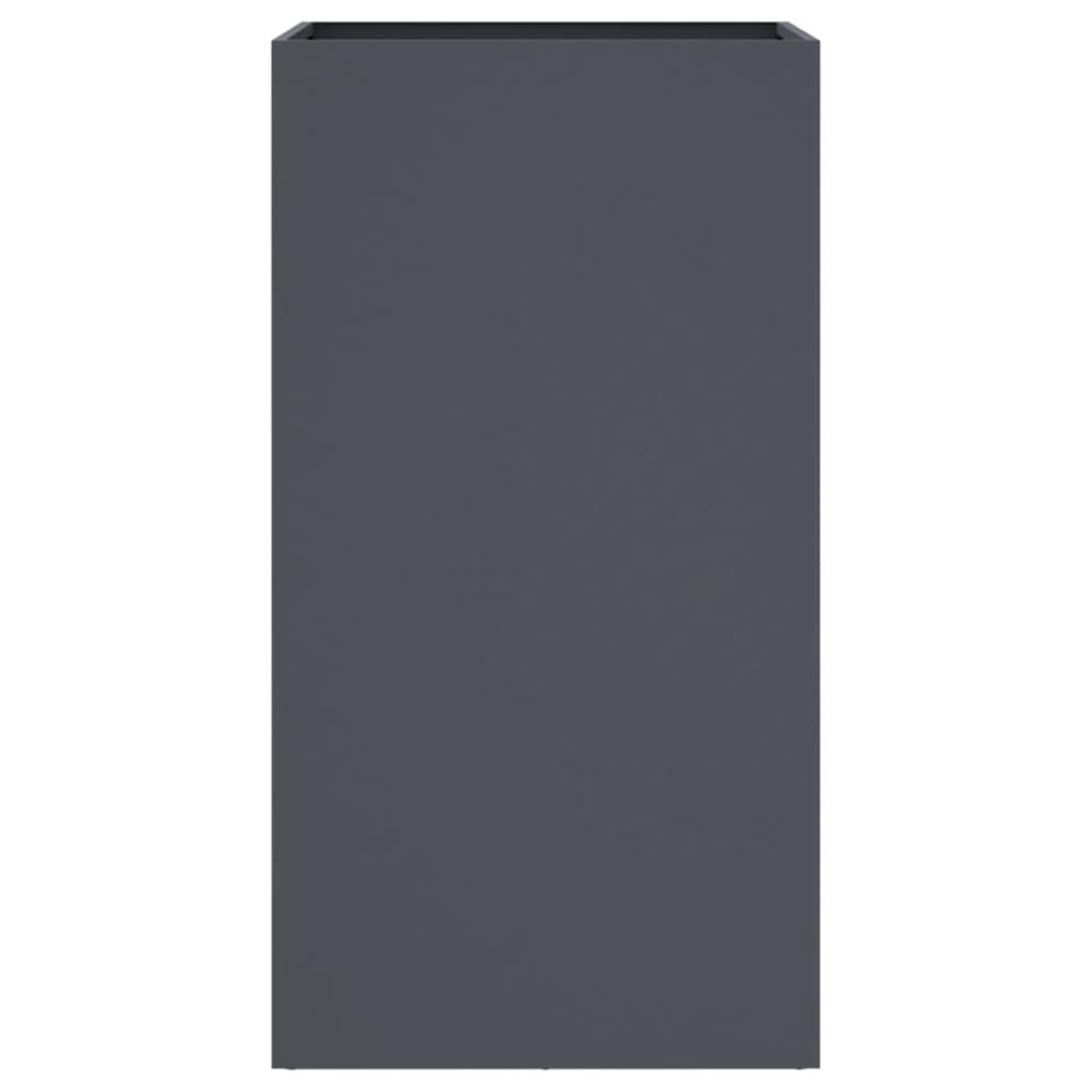 VidaXL Plantenbak 42x38x75 cm staal antracietkleurig