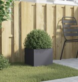 VidaXL Plantenbak 32x30x29 cm staal antracietkleurig
