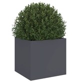 VidaXL Plantenbak 32x30x29 cm staal antracietkleurig
