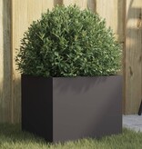 VidaXL Plantenbak 32x30x29 cm staal zwart