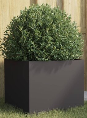 VidaXL Plantenbak 32x30x29 cm staal zwart